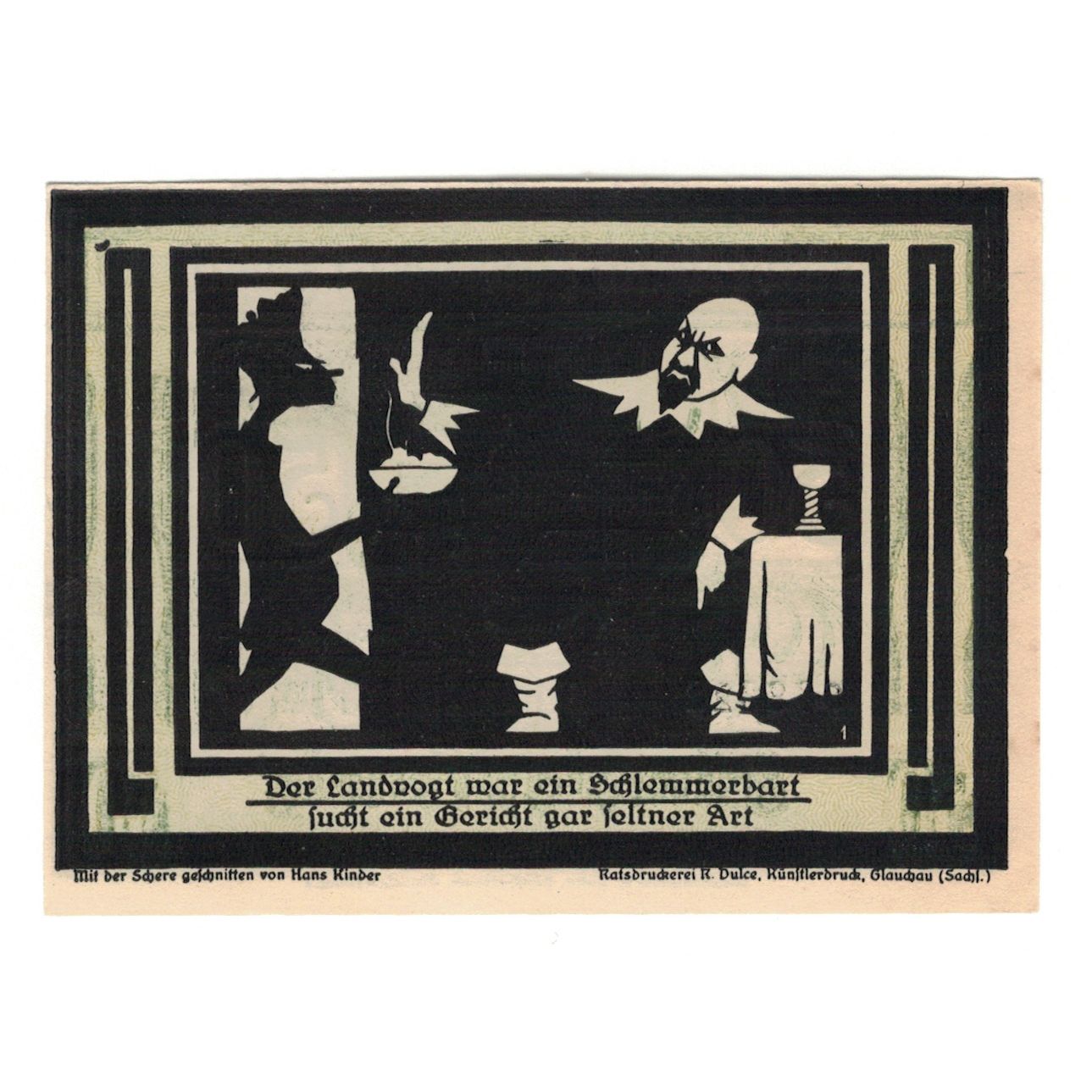 Banknote, Germany, Auerbach Amtshauptmannschaft, 50 Pfennig, personnage 6, 1921