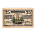 Banknot, Niemcy, Gatersleben Gemeinde, 75 Pfennig, personnage 2, 1921