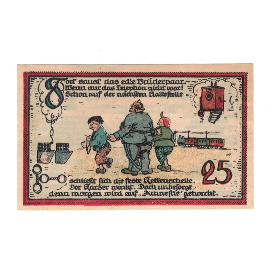 Banknote, Germany, Gatersleben Gemeinde, 25 Pfennig, personnage 1, 1921