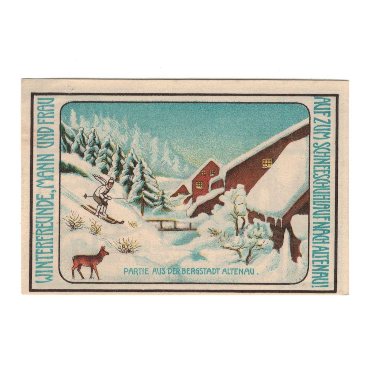 Banknot, Niemcy, Altenau a. Harz Stadt, 75 Pfennig, neige, 1921, 1921-11-01