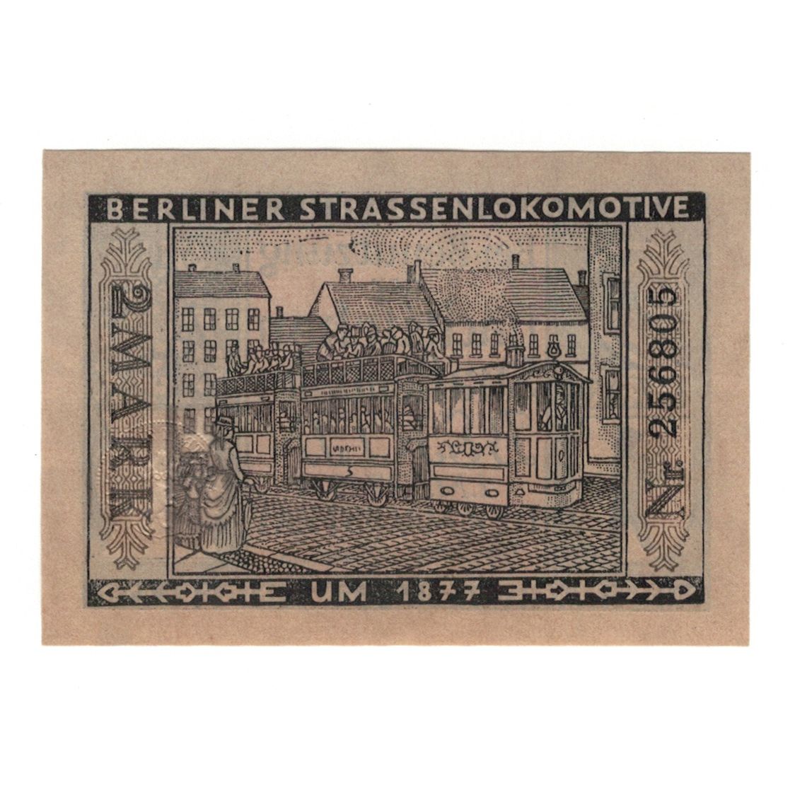 Banknot, Niemcy, Berlin Stadt, 2 Mark, locomotive 2, 1922, 1922-03-01
