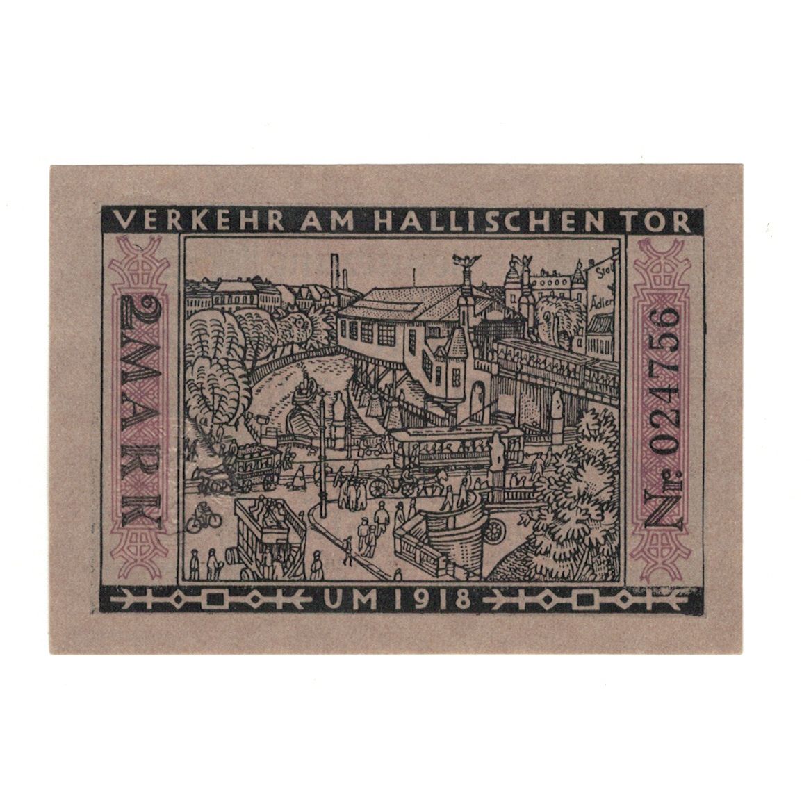 Banknot, Niemcy, Berlin Stadt, 2 Mark, village 1, 1922, 1922-03-01, AU(55-58)
