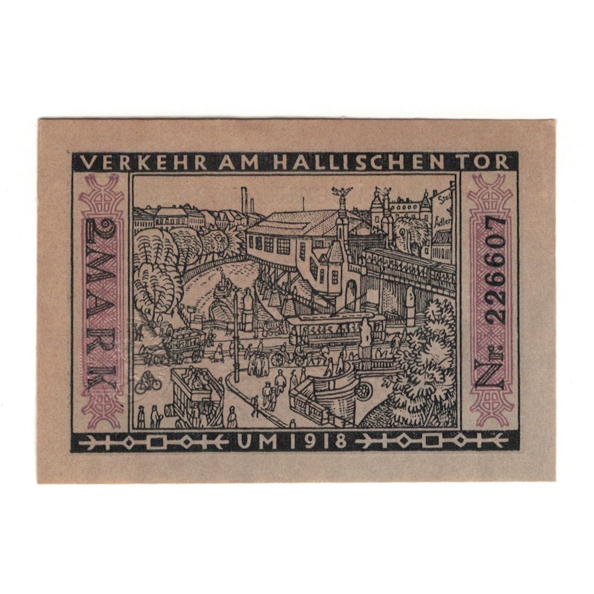 Banknot, Niemcy, Berlin Stadt, 2 Mark, village 2, 1922, 1922-03-01, AU(55-58)