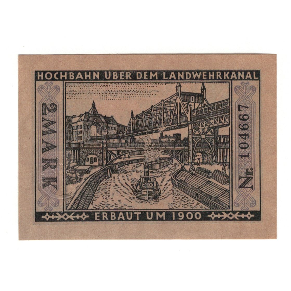 Banknot, Niemcy, Berlin Stadt, 2 Mark, Pont 2, 1922, 1922-03-01, AU(55-58)