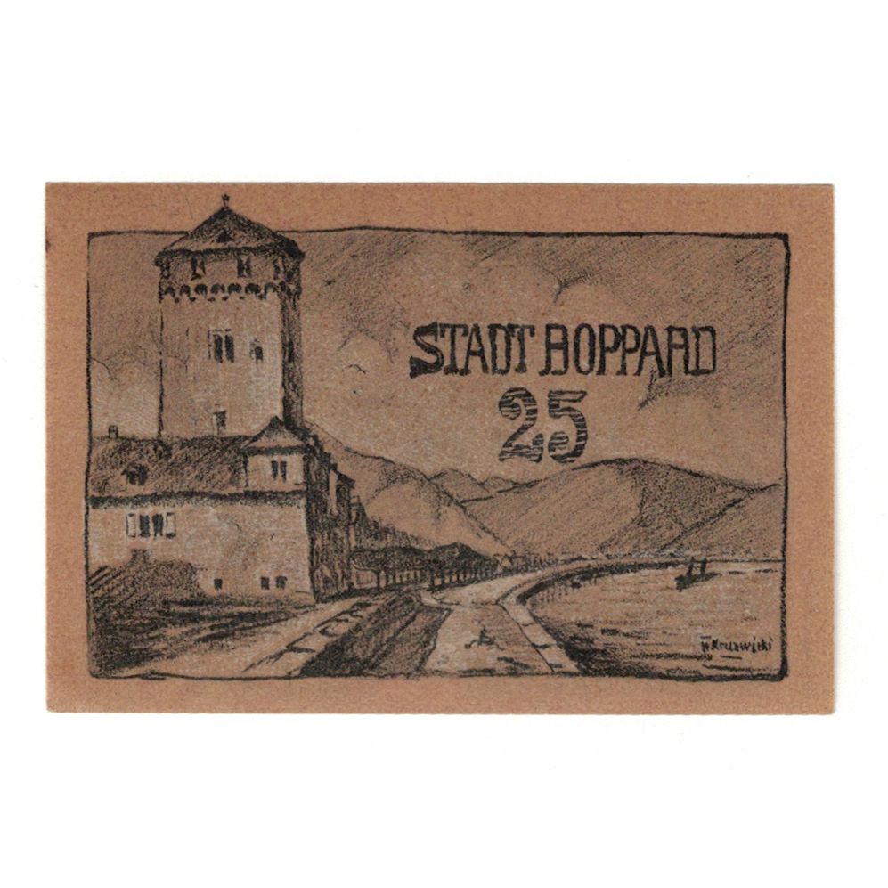 Banknot, Niemcy, Boppard Stadt, 25 Pfennig, village 1, 1920, 1920-12-31