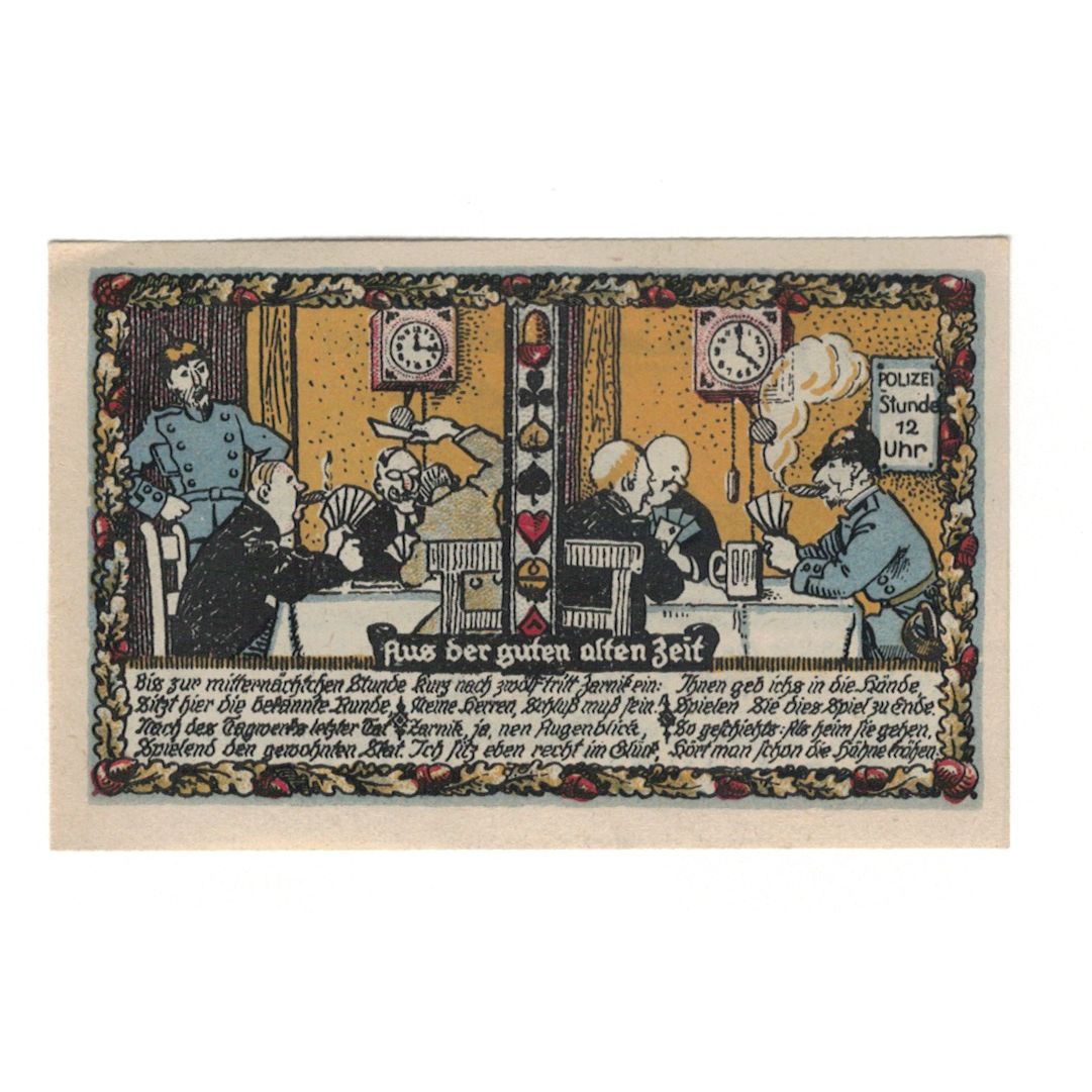 Banknot, Niemcy, Beverungen Stadt, 50 Pfennig, village, 1921, 1922-03-01