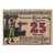 Banknot, Niemcy, Blumenthal Gemeinde, 25 Pfennig, personnage 2, 1921