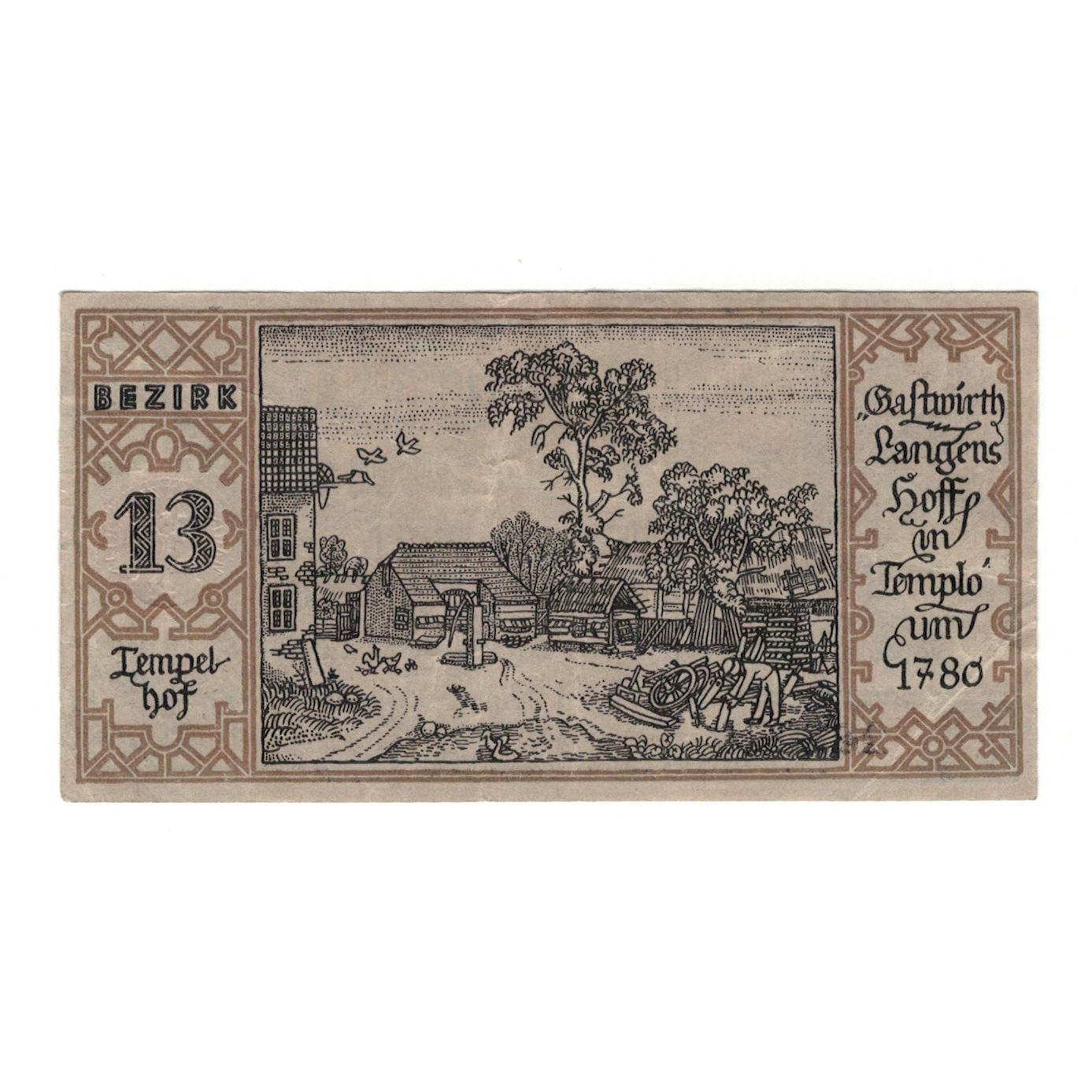 Banknot, Niemcy, Berlin Stadt, 50 Pfennig, ferme, 1921, 1921-09-09, AU(55-58)