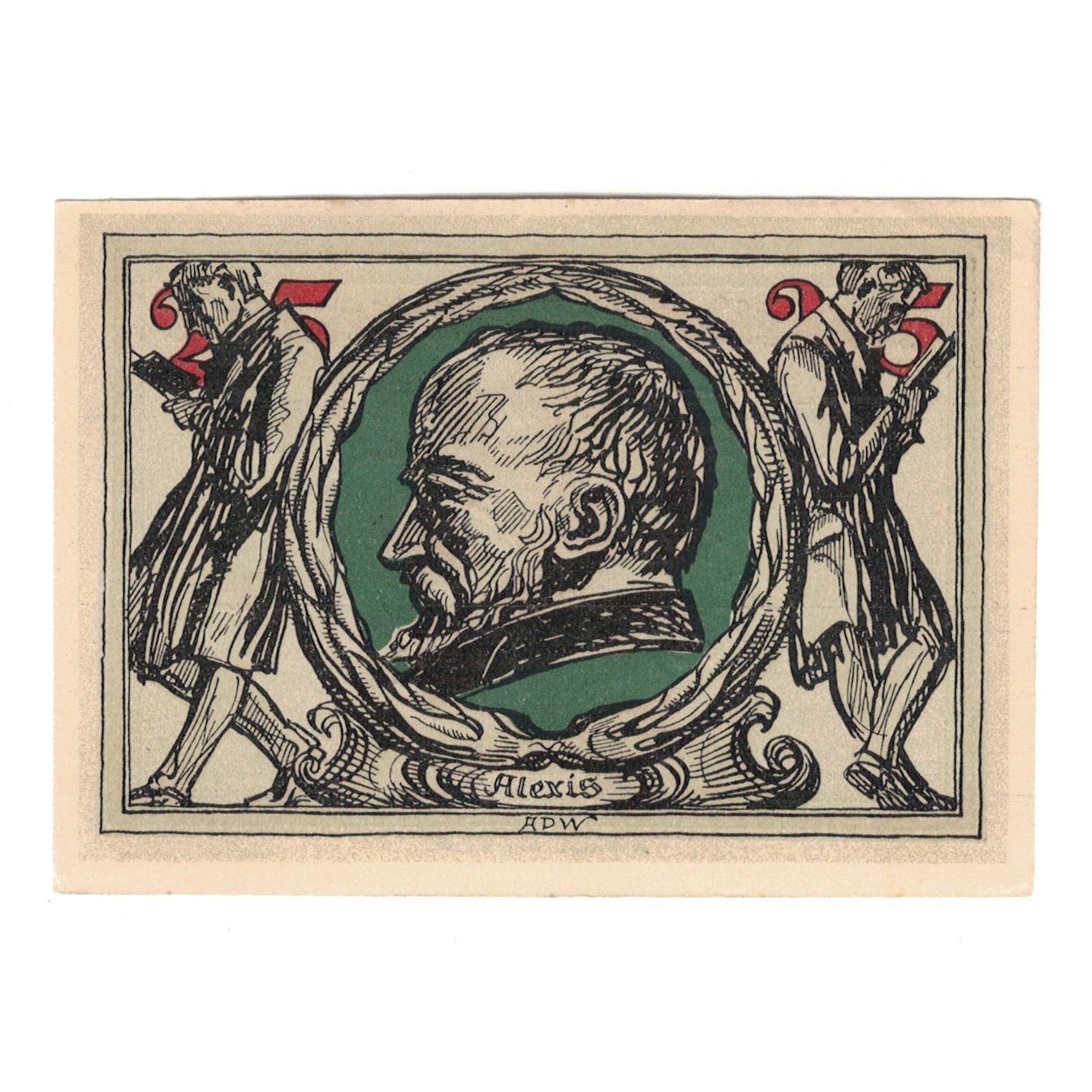 Banknote, Germany, Arnstadt Stadt, 25 Pfennig, personnage 1, 1921, AU(55-58)