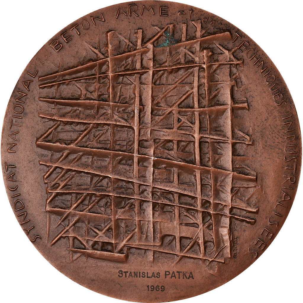 Francja, Medal, Syndicat National du Béton Armé, Biznes i przemysł, 1969