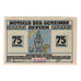 Banknote, Germany, Bevern Gemeinde, 75 Pfennig, personnage, 1921, 1921-12-31