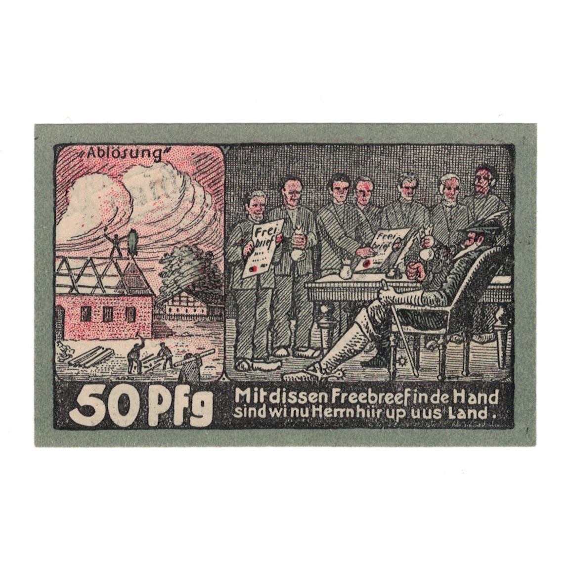 Banconote, Germania, Appeln, 50 Pfennig, personnage, 1921, 1921-11-15, SPL-