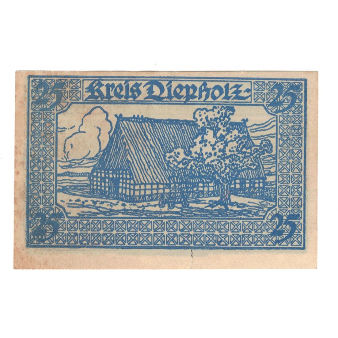 Banknote, Germany, Diepholz Kreis, 25 Pfennig, Blason, 1920, 1920-09-01