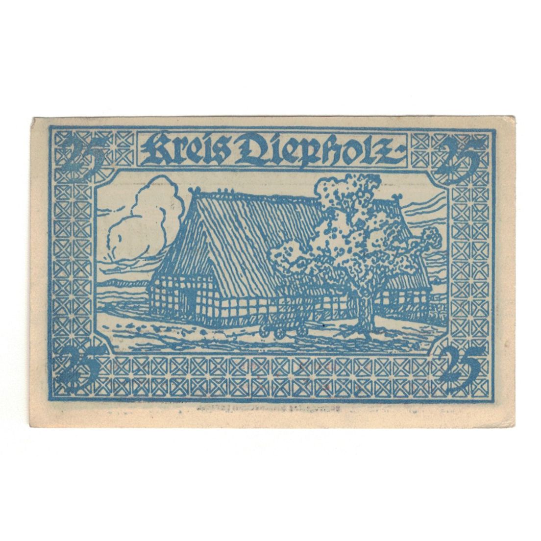 Banknote, Germany, Diepholz Kreis, 25 Pfennig, Blason 3, 1920, 1920-09-01