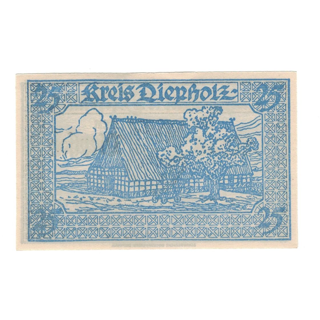 Banknot, Niemcy, Diepholz Kreis, 25 Pfennig, Blason 4, 1920, 1920-09-01