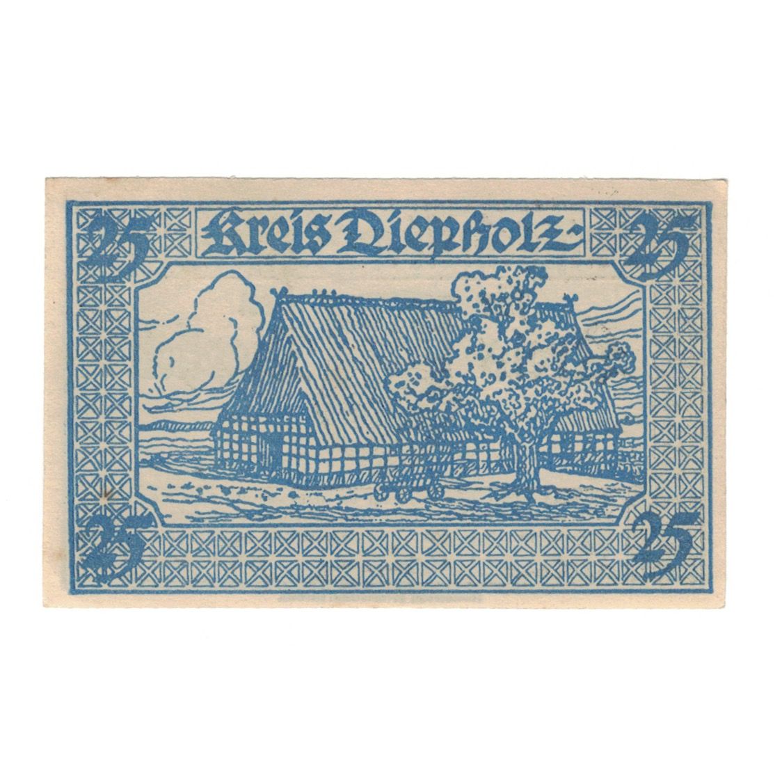 Banknote, Germany, Diepholz Kreis, 25 Pfennig, Blason 5, 1920, 1920-09-01