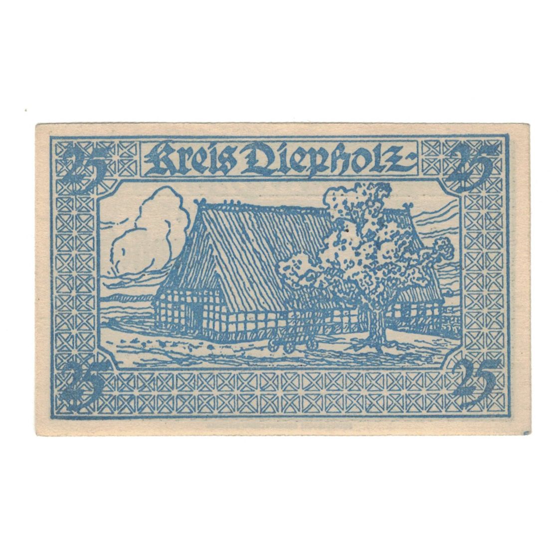 Banknot, Niemcy, Diepholz Kreis, 25 Pfennig, Blason 7, 1920, 1920-09-01