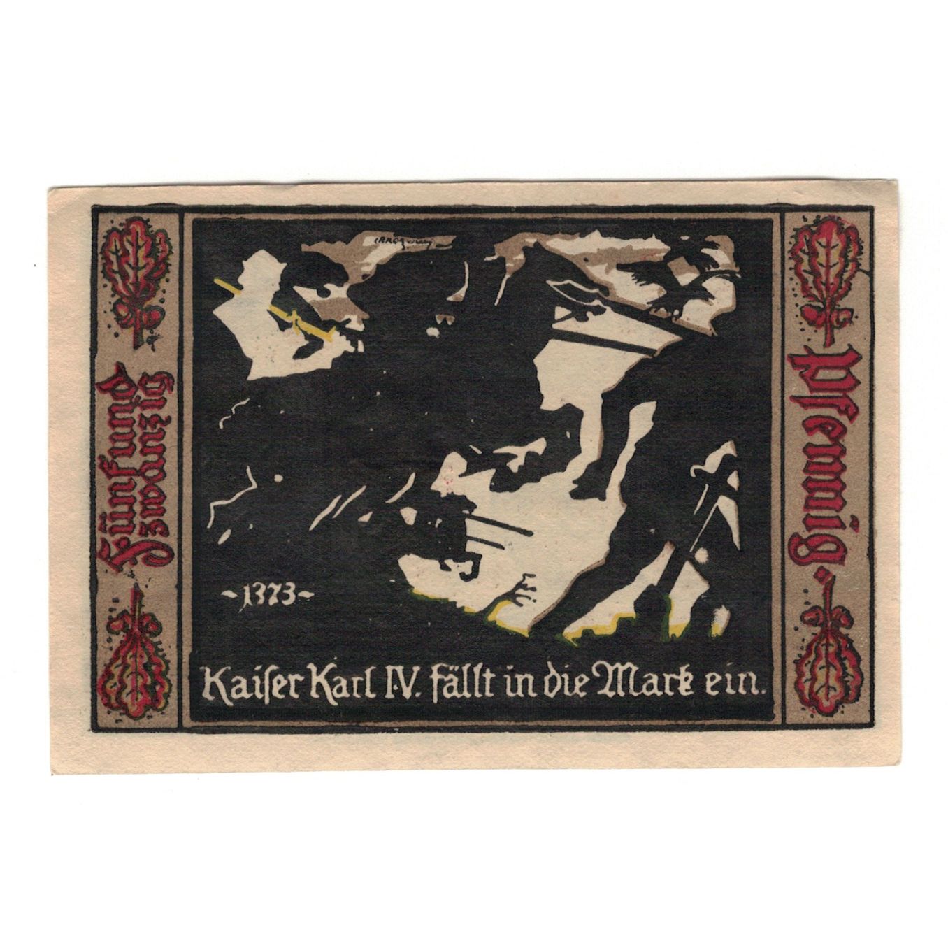 Banknote, Germany, Fürstenwalde Stadt, 25 Pfennig, personnage, 1921, AU(55-58)