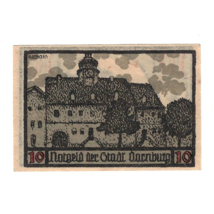 Banknote, Germany, Dornburg Stadt, 10 Pfennig, paysage, 1921, 1921-09-01