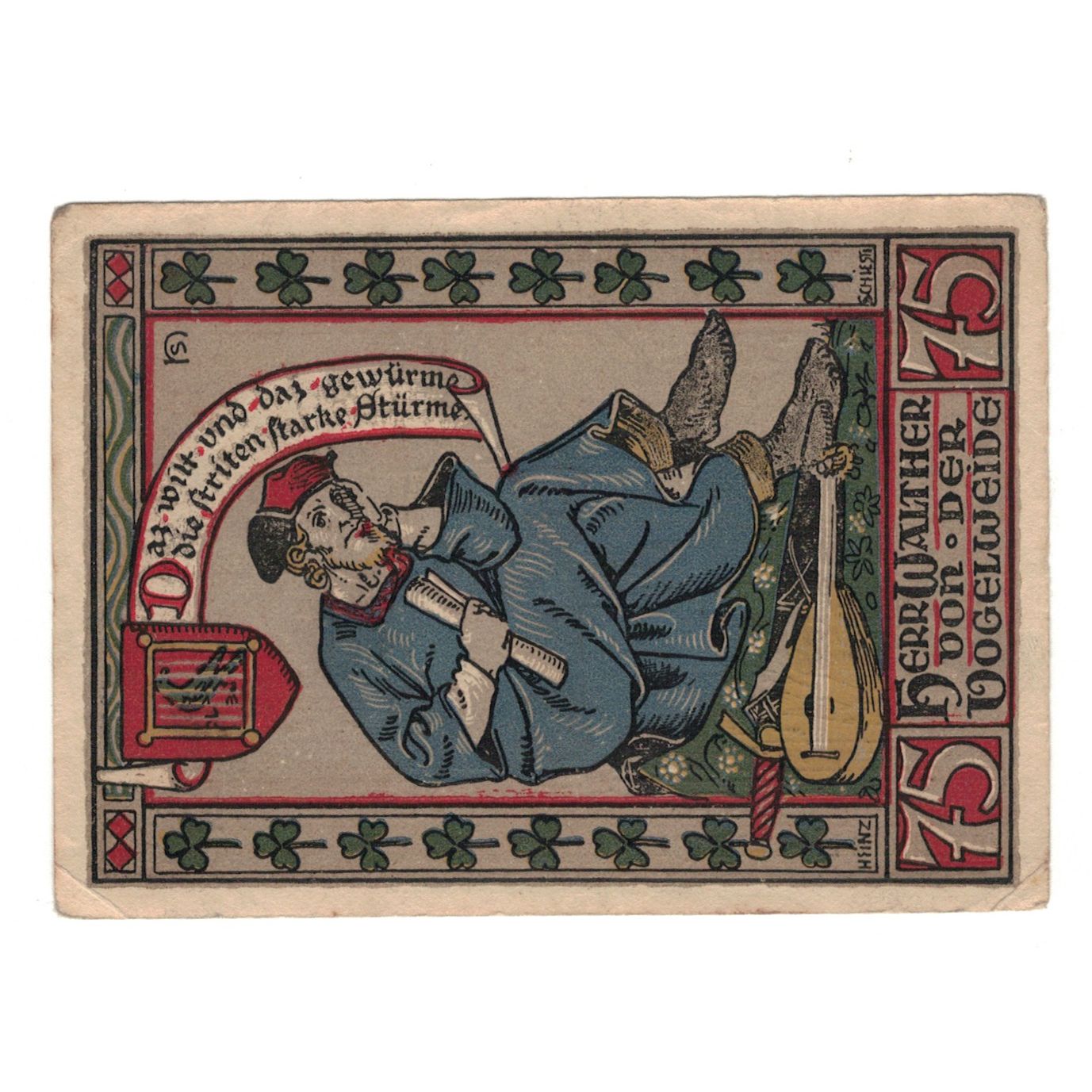 Banknote, Germany, Eisenach Stadt, 75 Pfennig, personnage, 1922, 1922-04-01