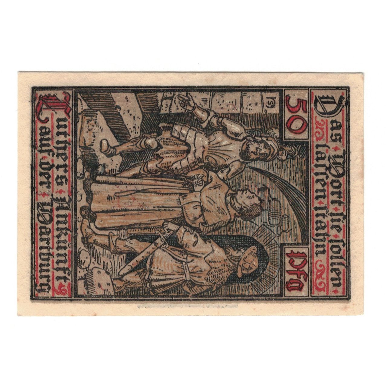 Banknote, Germany, Eisenach Stadt, 50 Pfennig, personnage 3, 1921, 1921-05-31