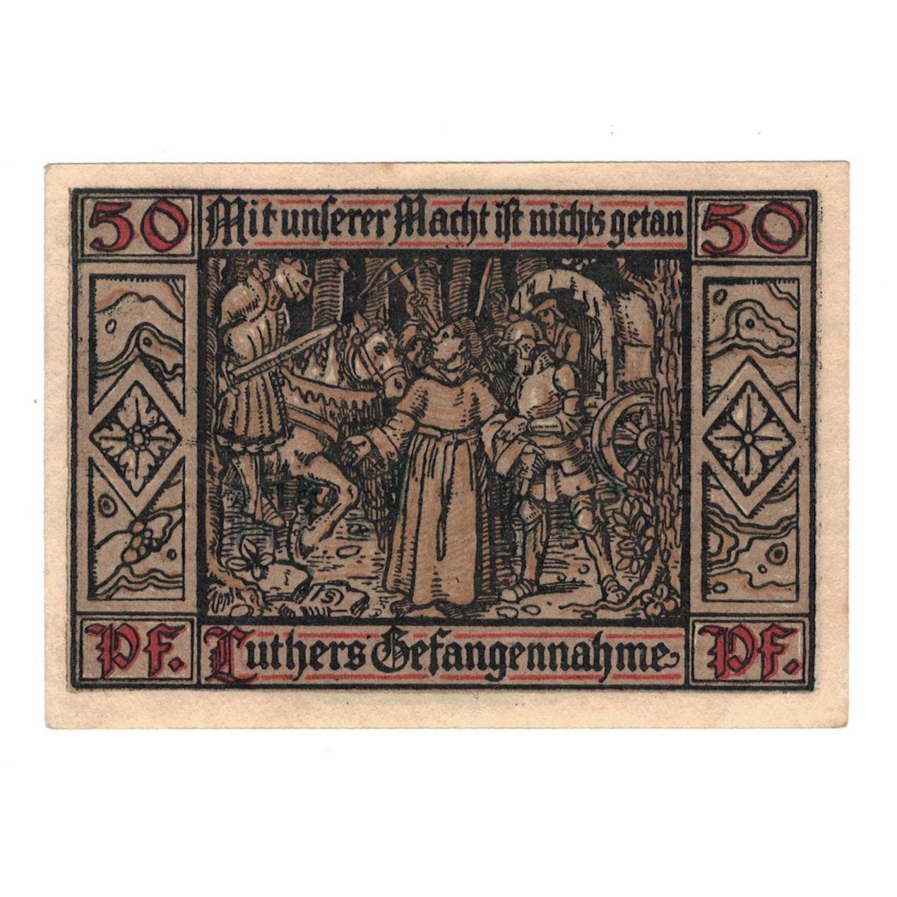 Banknote, Germany, Eisenach Stadt, 50 Pfennig, personnage 2, 1921, 1921-05-31