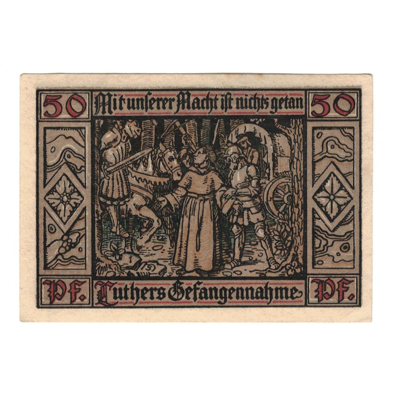 Banknot, Niemcy, Eisenach Stadt, 50 Pfennig, personnage 7, 1921, 1921-05-31