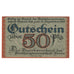 Banknot, Niemcy, Borna Amtshauptmannschaft, 50 Pfennig, Village 3, 1919