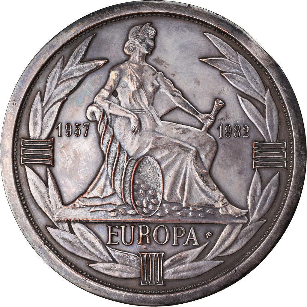 France, Medal, Piéfort, Ecu Europa, Politics, Society, War, 1982, Rodier