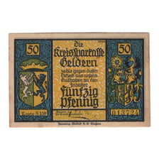 Banknote, Germany, Geldern Kreiskommunalkasse, 50 Pfennig, dragon, 1922