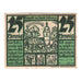 Banknot, Niemcy, Gebesee Stadt, 25 Pfennig, village, 1921, 1921-10-14