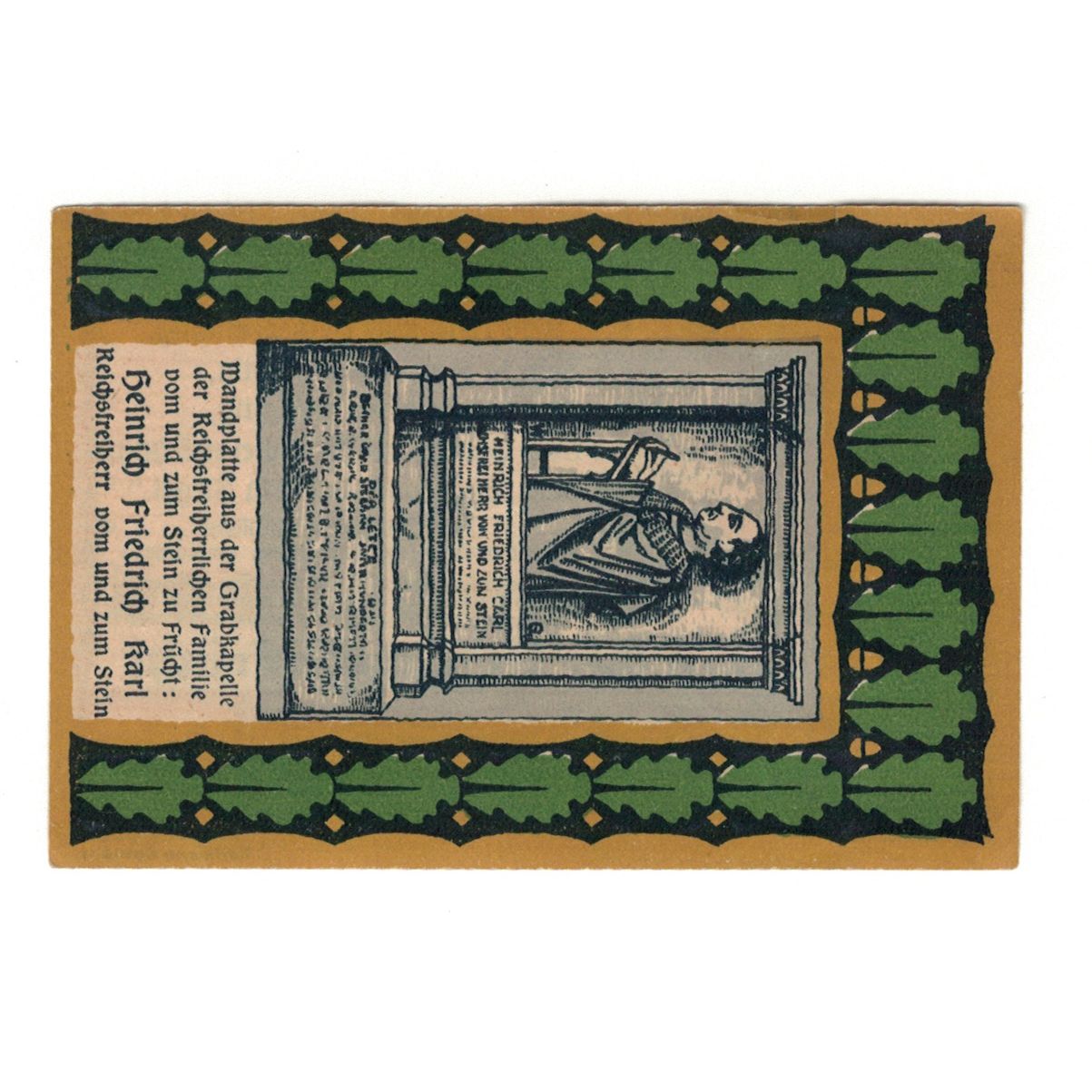 Banconote, Germania, Frücht bei Ems Gemeinde, 25 Pfennig, personnage, 1922