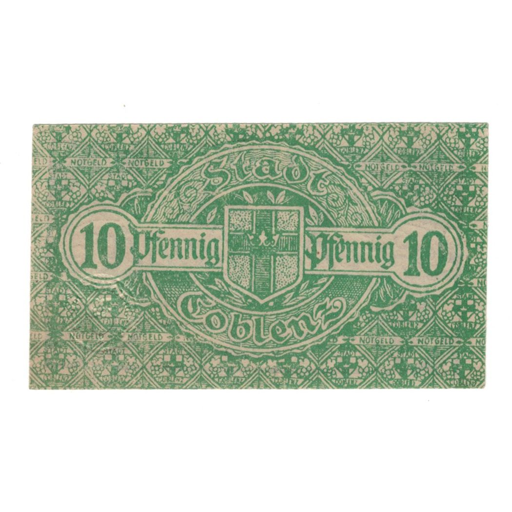 Billete, Alemania, Coblenz Stadt, 10 Pfennig, valeur faciale, 1920, EBC+