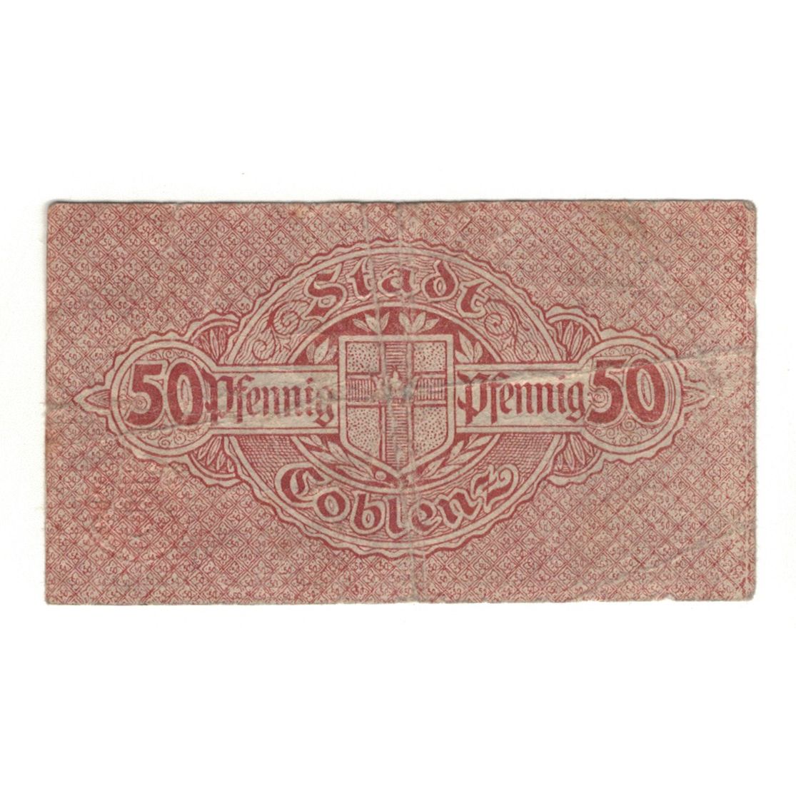 Geldschein, Deutschland, Coblenz Stadt, 50 Pfennig, valeur faciale, 1920, VZ+