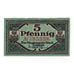 Banconote, Germania, Cottbus Stadt, 5 Pfennig, valeur faciale, 1918, 1918-12-31
