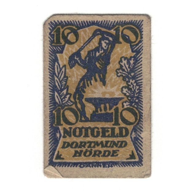 Banconote, Germania, Dortmund und Hörde Städte und Kreise, 10 Pfennig, valeur