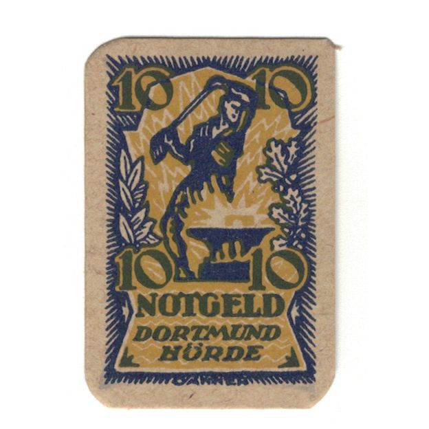 Banknot, Niemcy, Dortmund und Hörde Städte und Kreise, 10 Pfennig, valeur