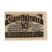Banknot, Niemcy, Ballenstedt am Harz Stadt, 10 Pfennig, paysage, 1920