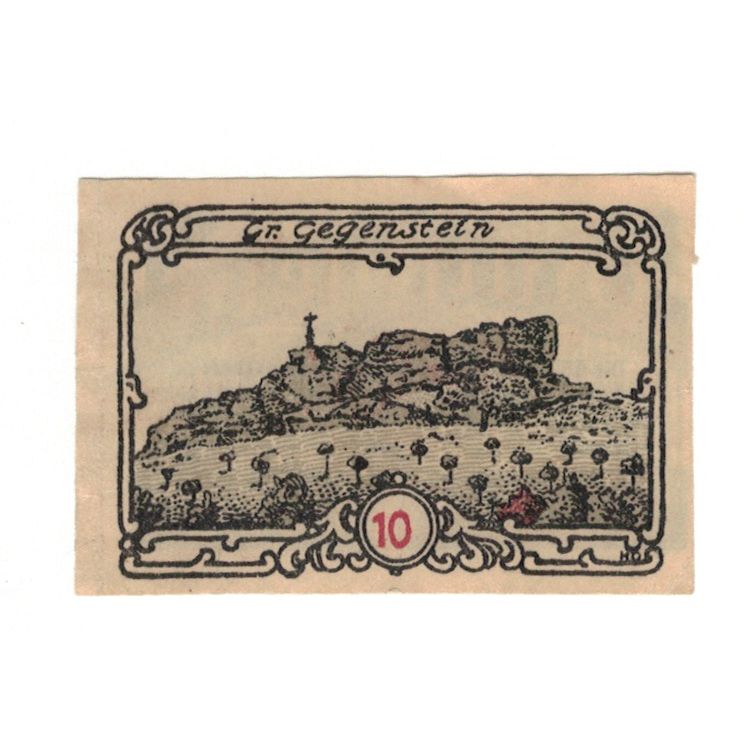 Banknot, Niemcy, Ballenstedt am Harz Stadt, 10 Pfennig, paysage, 1920