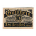 Banknot, Niemcy, Ballenstedt am Harz Stadt, 10 Pfennig, Maison, 1920