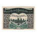 Geldschein, Deutschland, Herzlake K.K.V., 25 Pfennig, bateau, 1921, 1921-10-01