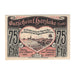Banknot, Niemcy, Herzlake K.K.V., 75 Pfennig, champs, 1921, 1921-10-01
