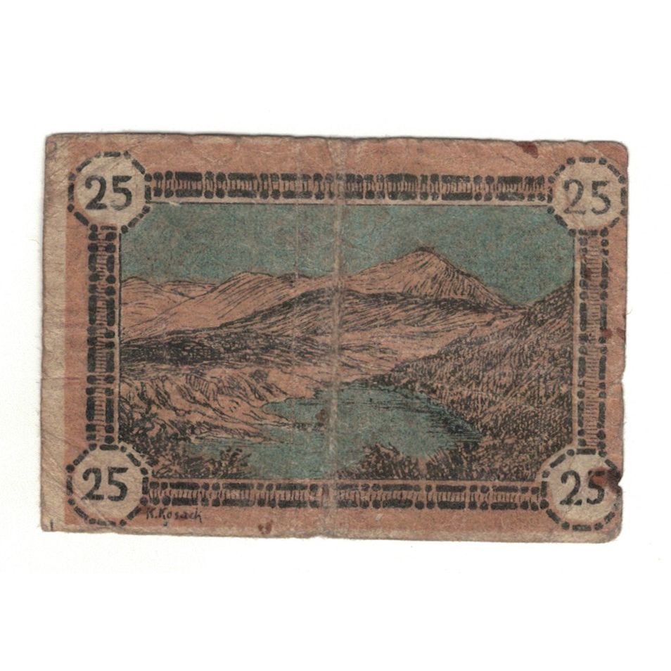 Banknot, Niemcy, Hirschberg i. Schles Stadt, 25 Pfennig, valeur faciale, 1920