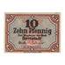 Geldschein, Deutschland, Herrnstadt Stadt, 10 Pfennig, valeur faciale, 1919