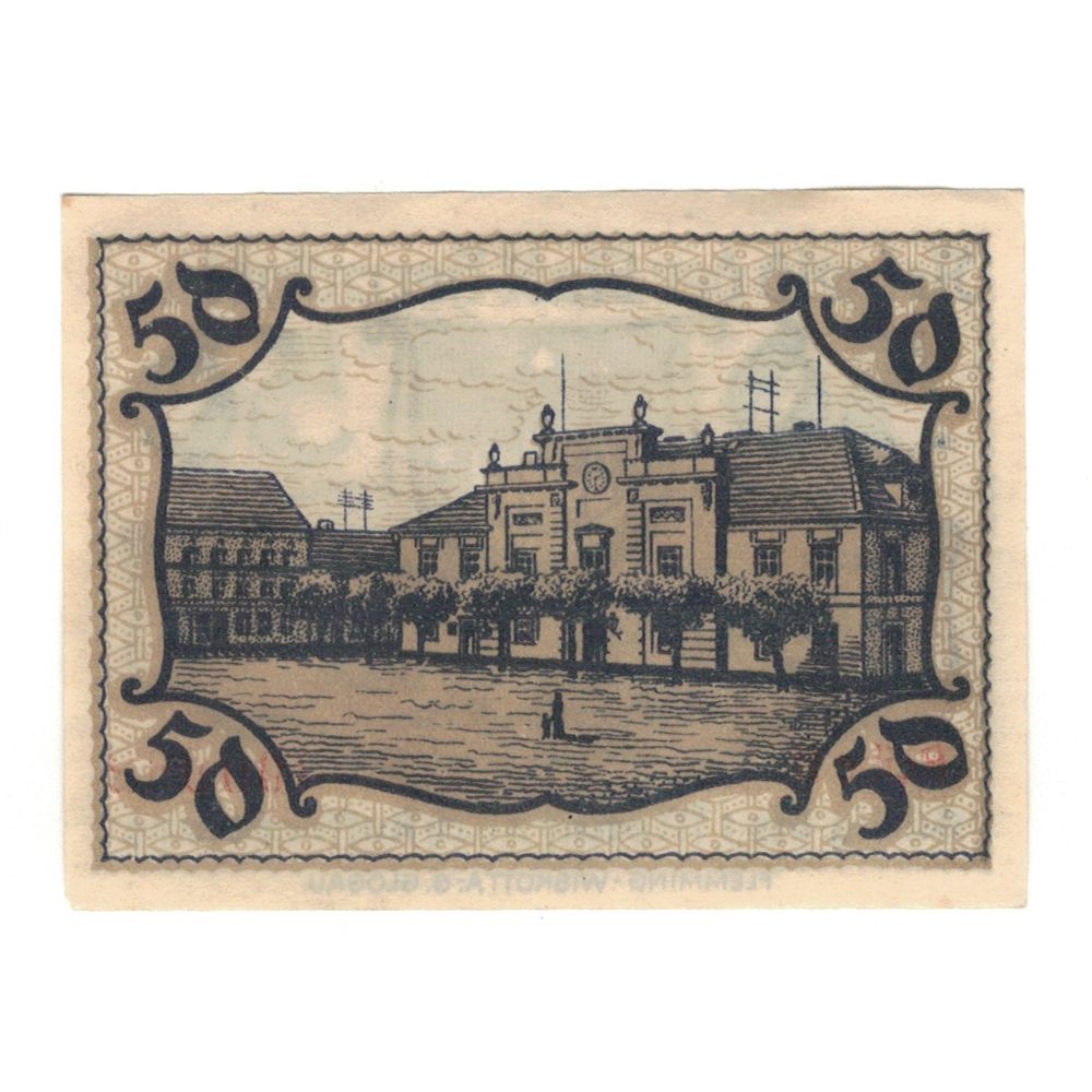 Banknot, Niemcy, Herrnstadt Stadt, 50 Pfennig, valeur faciale, 1920, Undated