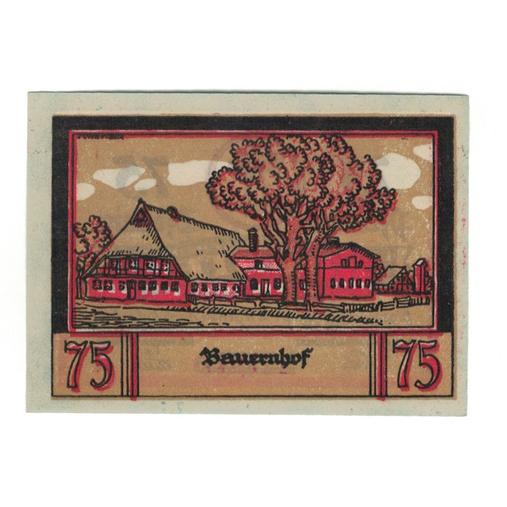 Geldschein, Deutschland, Borstel, 75 Pfennig, ferme 1, 1921, UNZ-, Mehl:145.1