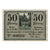 Banconote, Germania, Cuxhaven, 50 Pfennig, bateau, 1919, SPL, Mehl:C 37.1a