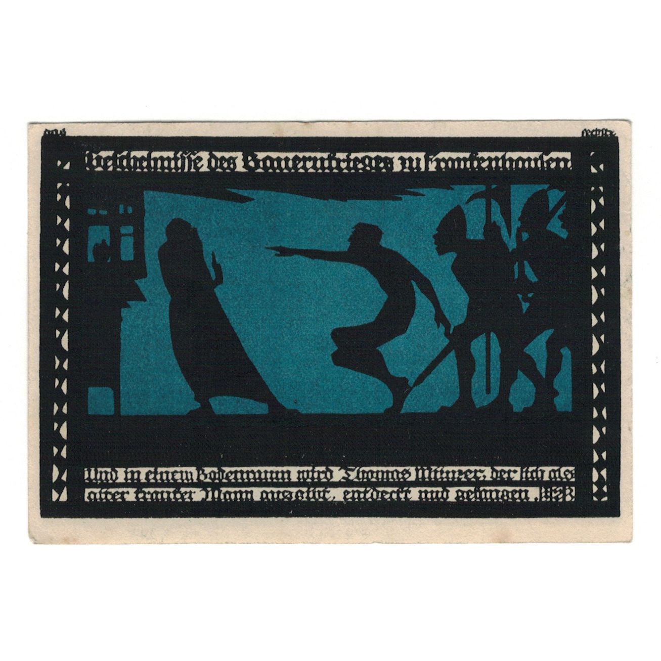 Banknot, Niemcy, Frankenhausen am Kyffhauser Stadtische, 50 Pfennig, personnage