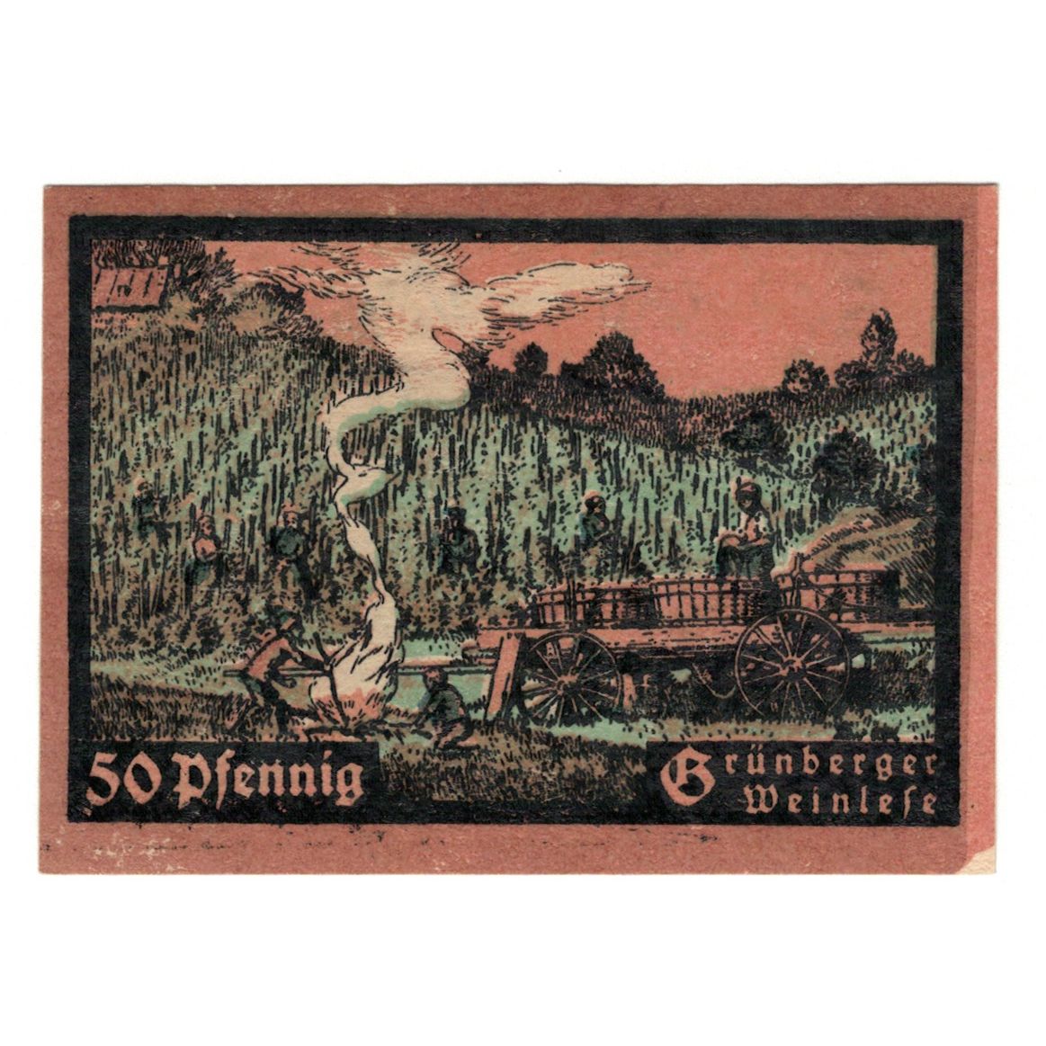 Banknot, Niemcy, Grünberg, 50 Pfennig, feu 1, 1921, 1921-12-31, UNC(60-62)