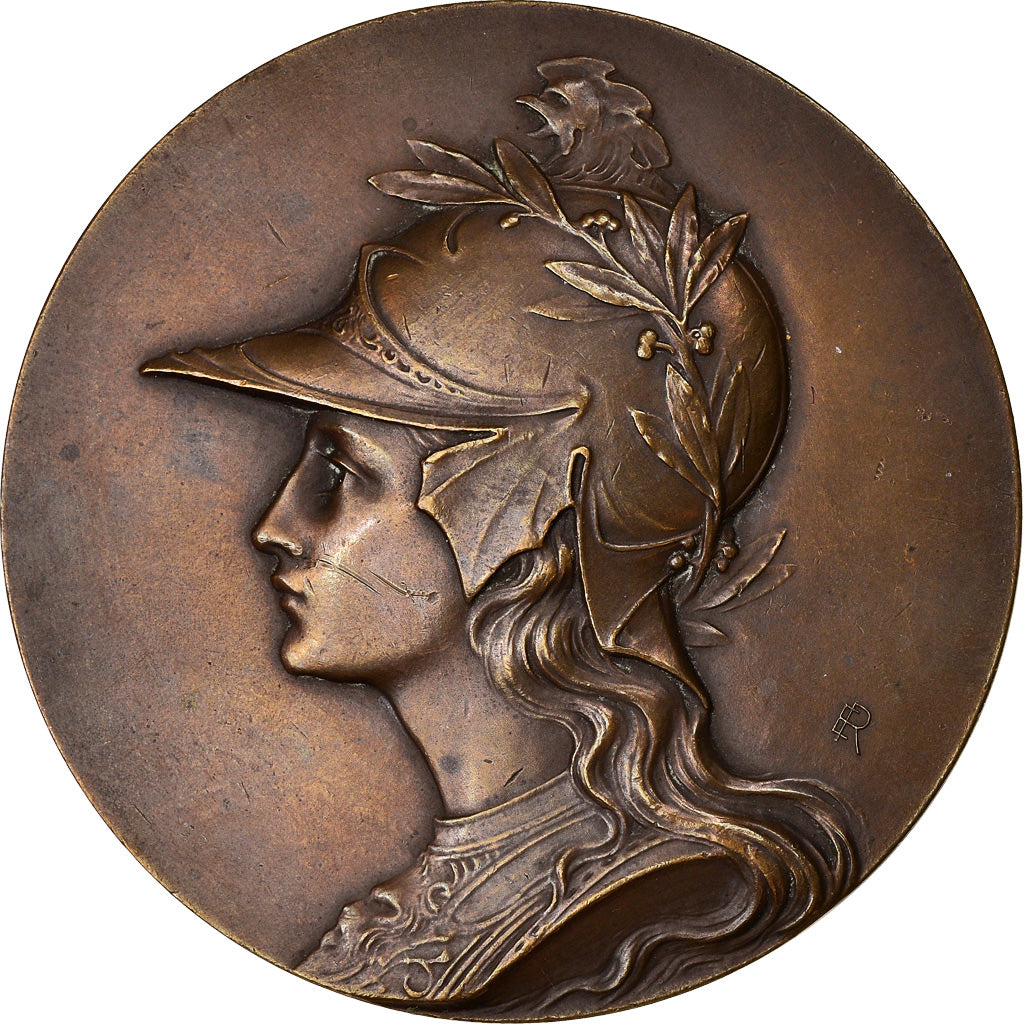 France, Médaille, Marianne Casquée, U.A.L.M, 1905, TTB+, Bronze
